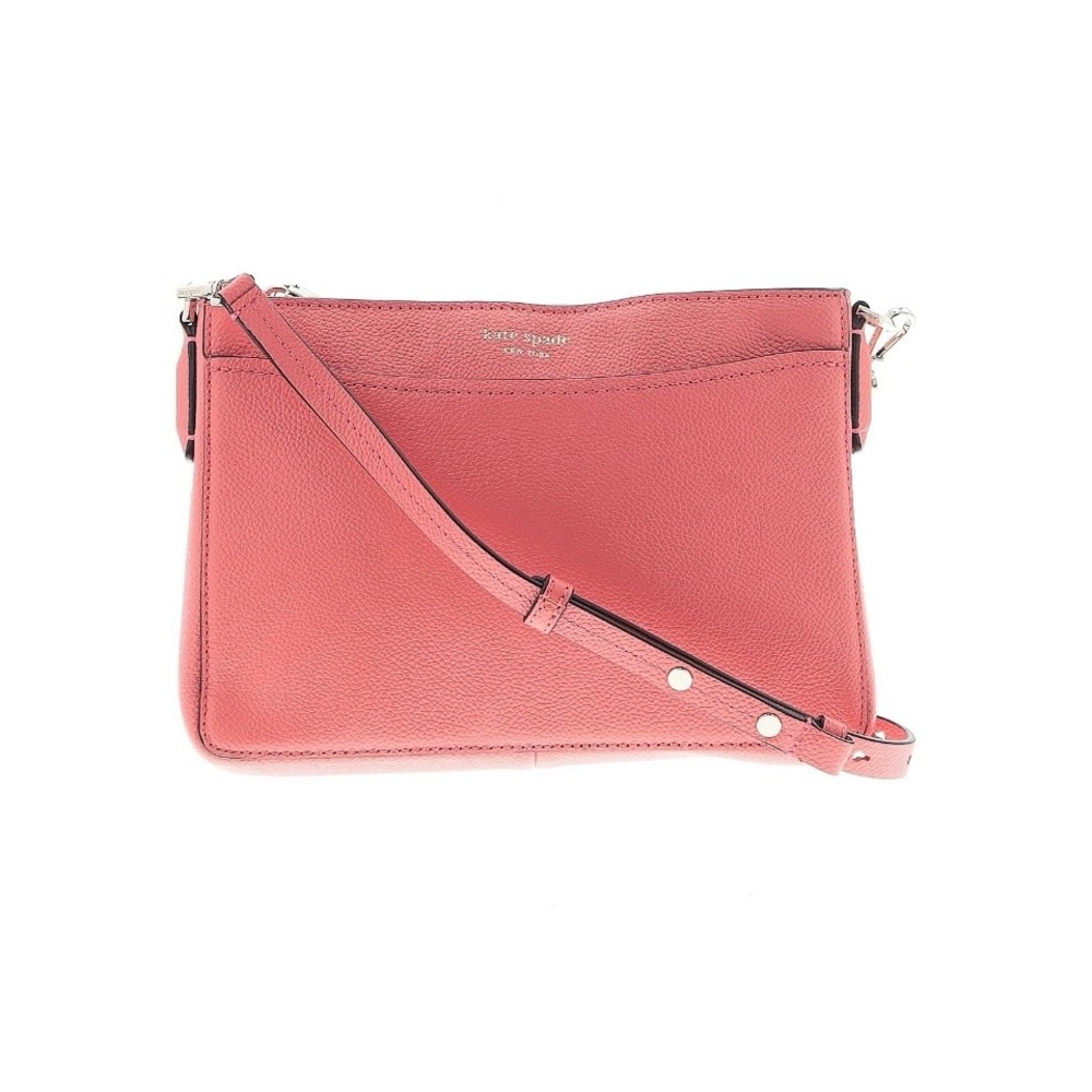**SOLD**Kate Spade Coral Pink Leather Crossbody Bag